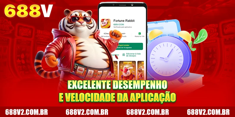 Excelente desempenho e velocidade da aplicação