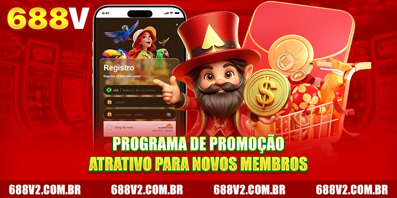 Programa de promoção atrativo para novos membros